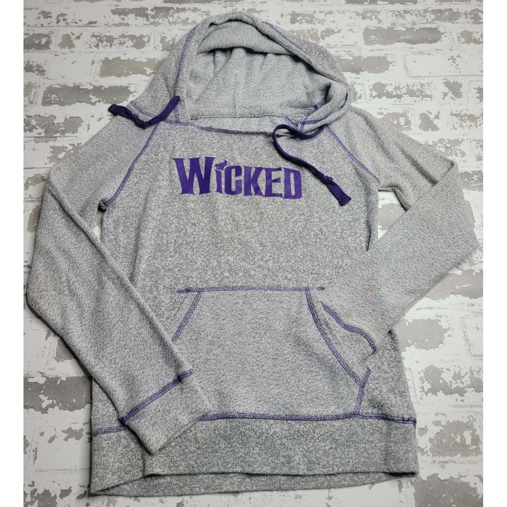 Wicked Women's Hoodie Gray‎ Size XS Green for Good